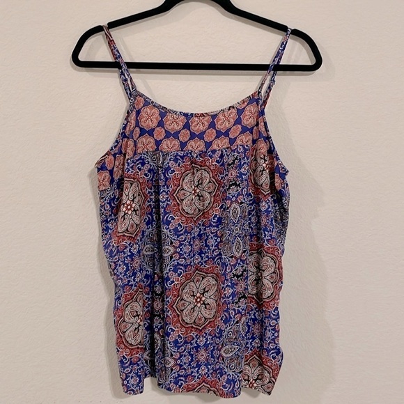 Cynthia Rowley Women’s Tank Top Large Sleepwear Colorful Floral Bohemian - Picture 1 of 9